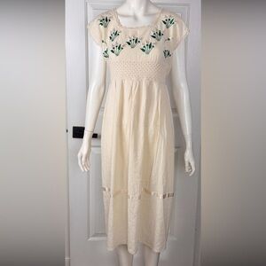 Unbranded Cream Crochet Dress